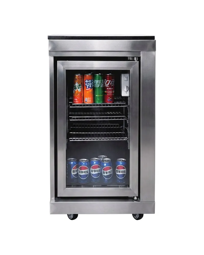 Kylskåp 68 L utekök modul 304 rostfritt stål 57 cm | TJUST