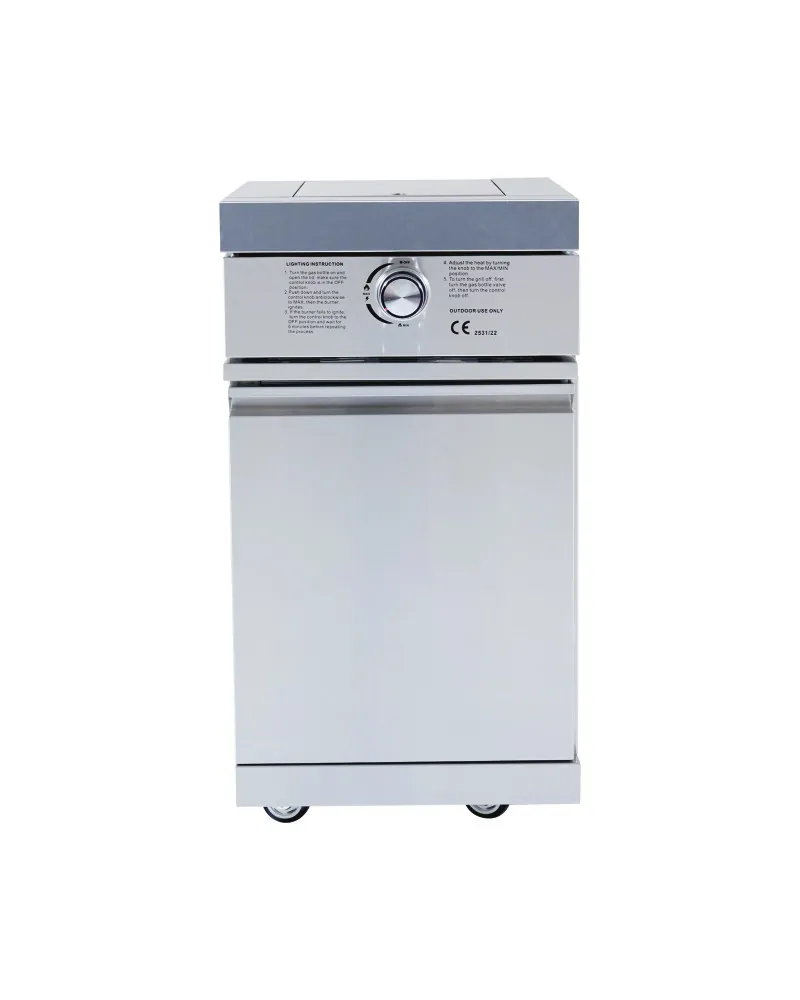 1-brännare gasollåga utekök modul 304 rostfritt stål 49 cm | TJUST