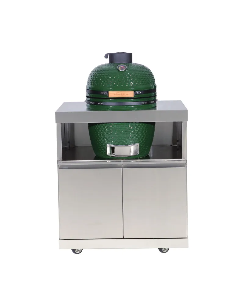 Kamado-skåp 18" utan grill utekök modul 304 rostfritt stål 70 cm | TJUST